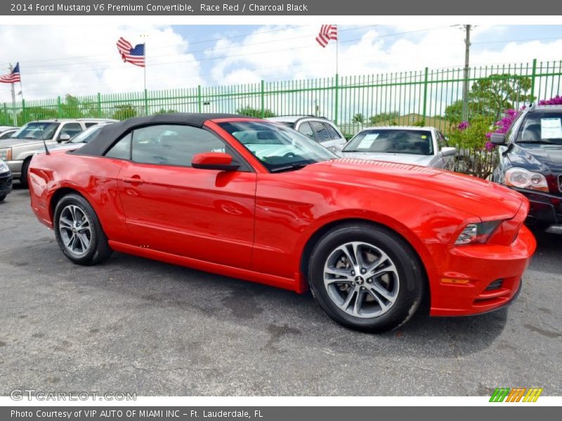 Race Red / Charcoal Black 2014 Ford Mustang V6 Premium Convertible