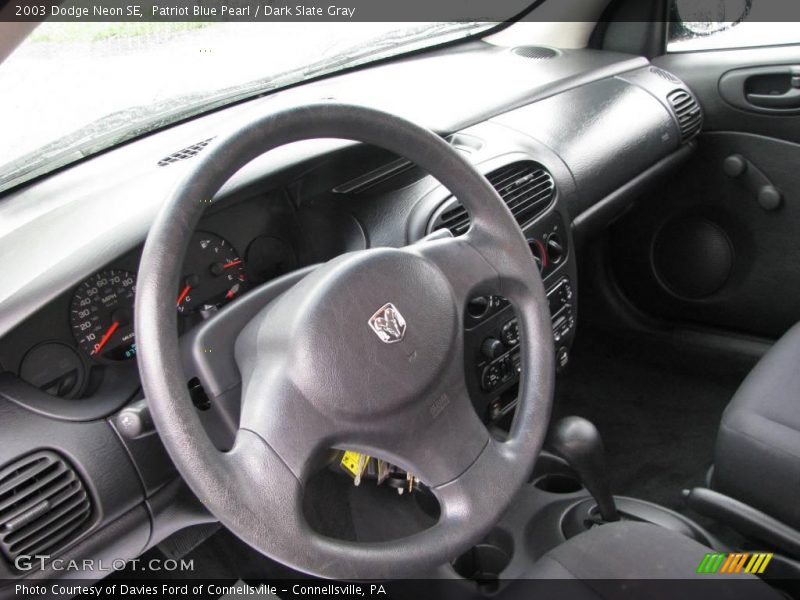 Patriot Blue Pearl / Dark Slate Gray 2003 Dodge Neon SE