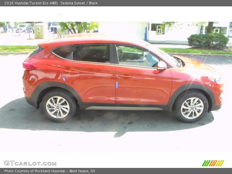 Sedona Sunset / Black 2016 Hyundai Tucson Eco AWD