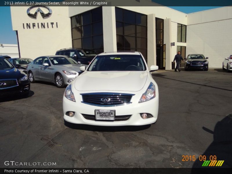 Moonlight White / Graphite 2013 Infiniti G 37 Journey Sedan