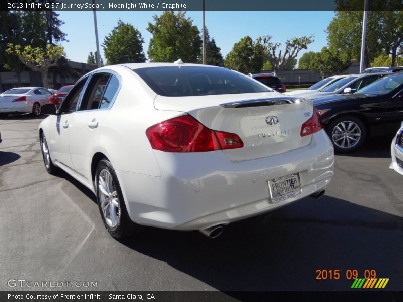 Moonlight White / Graphite 2013 Infiniti G 37 Journey Sedan