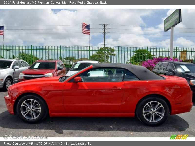 Race Red / Charcoal Black 2014 Ford Mustang V6 Premium Convertible