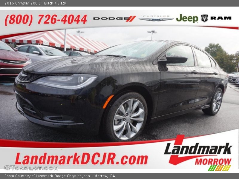 Black / Black 2016 Chrysler 200 S