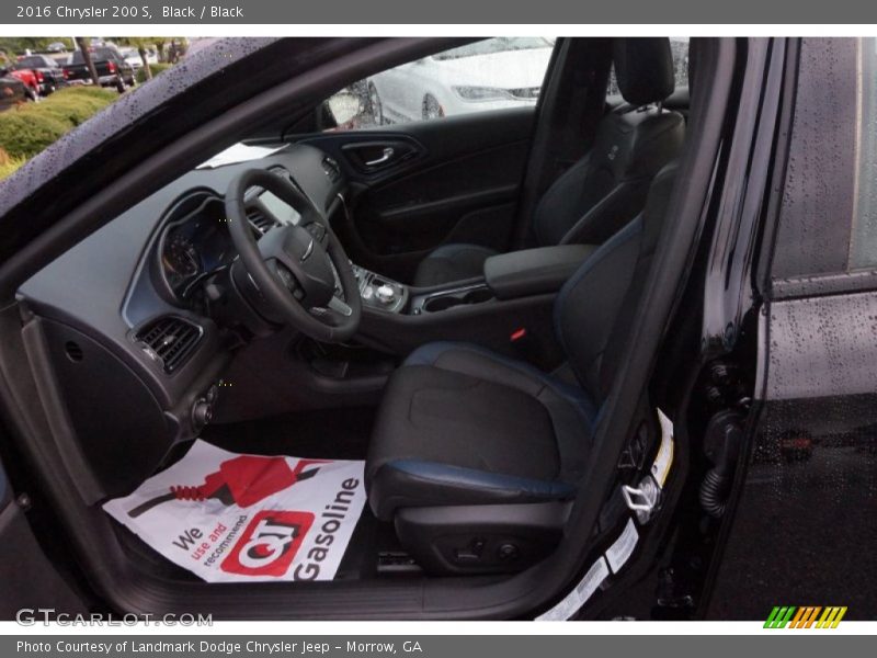 Black / Black 2016 Chrysler 200 S