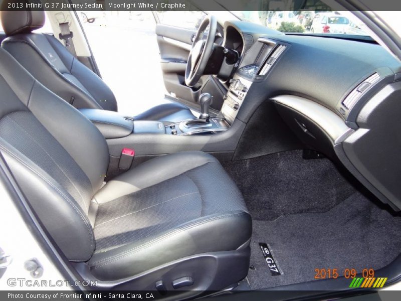 Moonlight White / Graphite 2013 Infiniti G 37 Journey Sedan