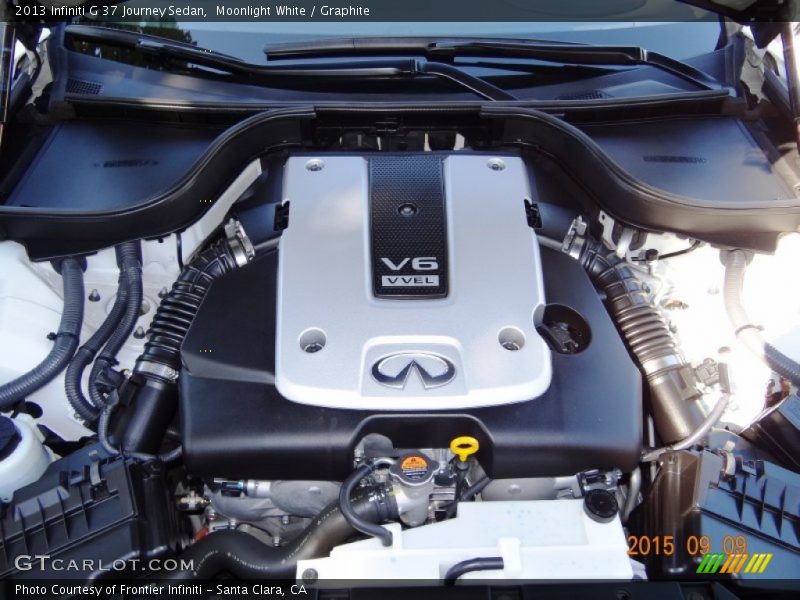Moonlight White / Graphite 2013 Infiniti G 37 Journey Sedan