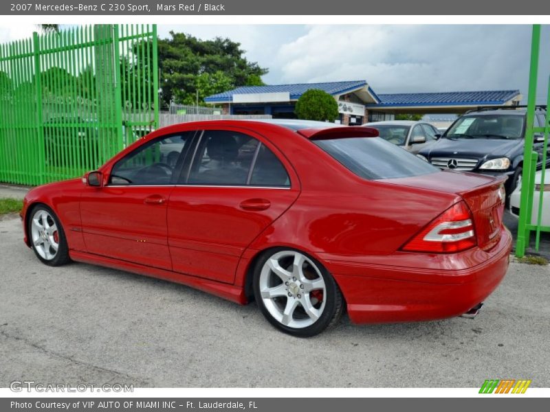 Mars Red / Black 2007 Mercedes-Benz C 230 Sport