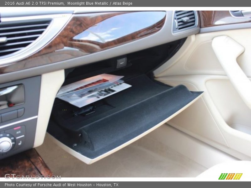 Moonlight Blue Metallic / Atlas Beige 2016 Audi A6 2.0 TFSI Premium