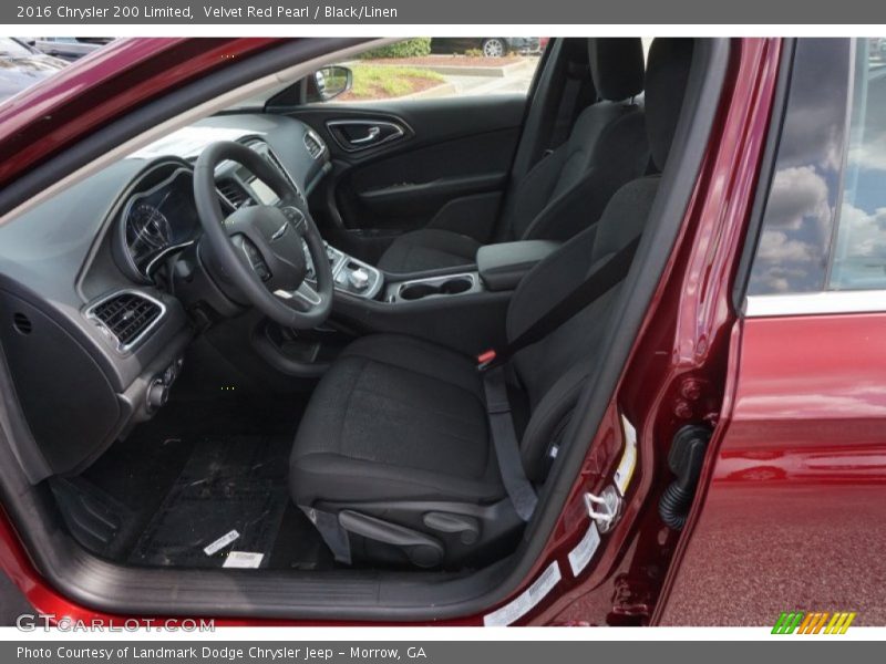 Velvet Red Pearl / Black/Linen 2016 Chrysler 200 Limited