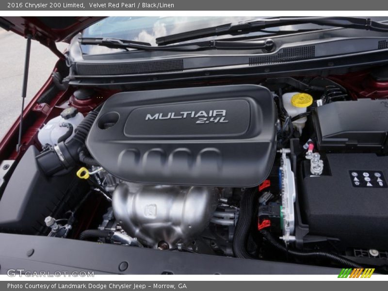 Velvet Red Pearl / Black/Linen 2016 Chrysler 200 Limited