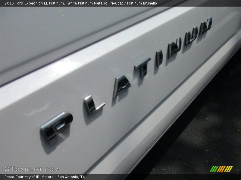 White Platinum Metallic Tri-Coat / Platinum Brunello 2015 Ford Expedition EL Platinum