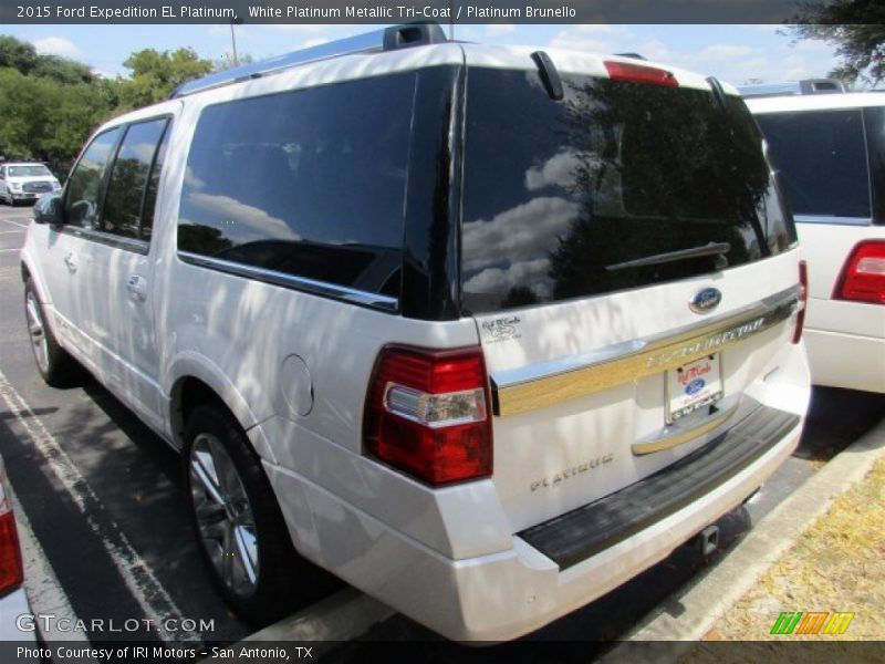 White Platinum Metallic Tri-Coat / Platinum Brunello 2015 Ford Expedition EL Platinum