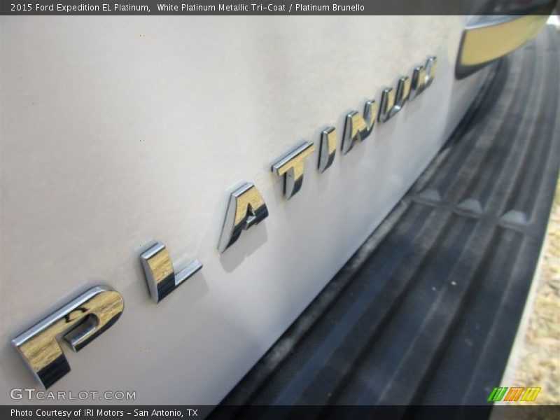 White Platinum Metallic Tri-Coat / Platinum Brunello 2015 Ford Expedition EL Platinum