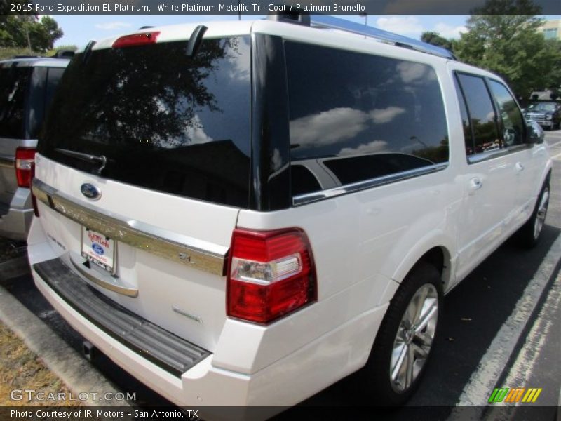 White Platinum Metallic Tri-Coat / Platinum Brunello 2015 Ford Expedition EL Platinum