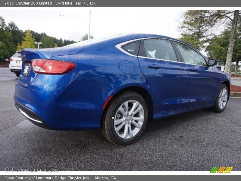 Vivid Blue Pearl / Black 2016 Chrysler 200 Limited