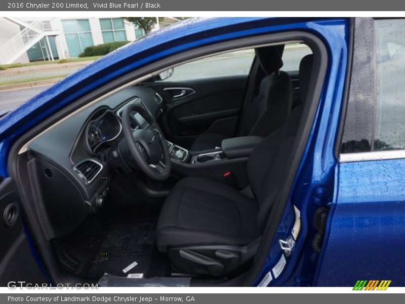 Vivid Blue Pearl / Black 2016 Chrysler 200 Limited