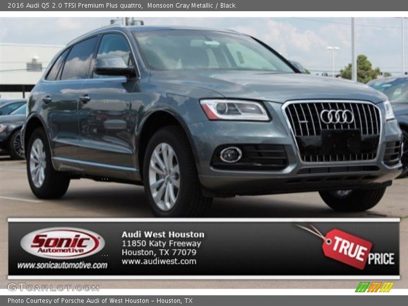 Monsoon Gray Metallic / Black 2016 Audi Q5 2.0 TFSI Premium Plus quattro