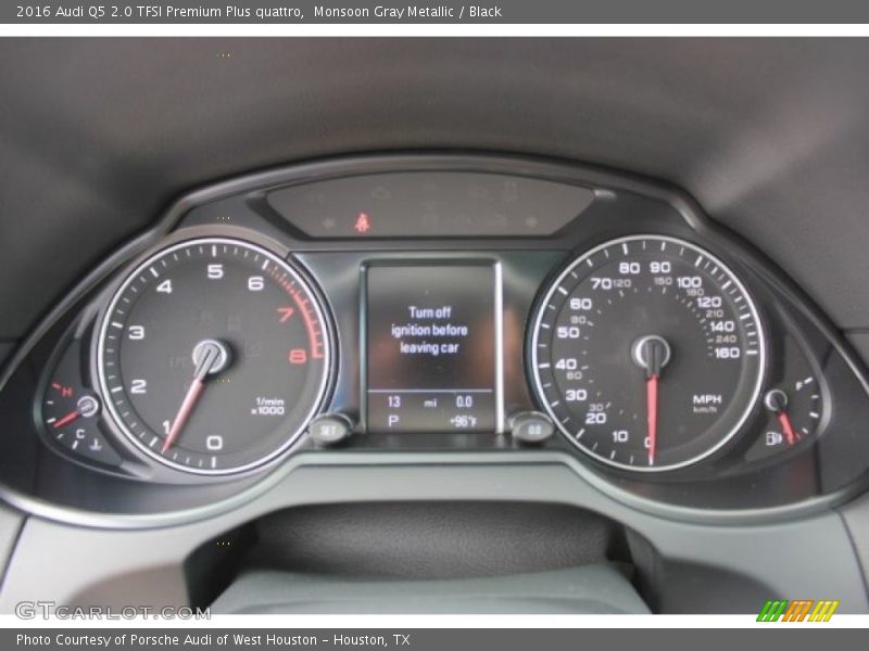 Monsoon Gray Metallic / Black 2016 Audi Q5 2.0 TFSI Premium Plus quattro