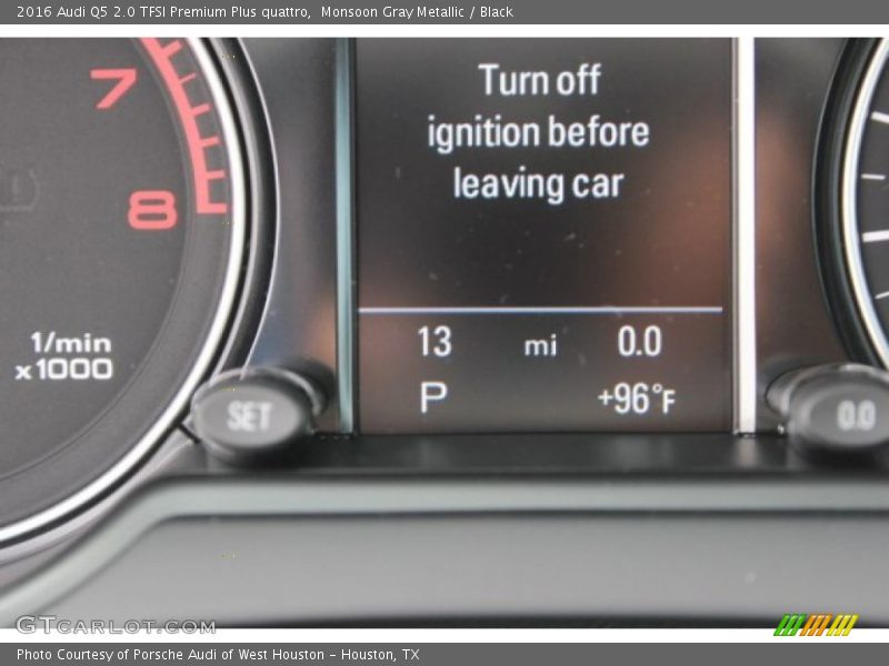 Monsoon Gray Metallic / Black 2016 Audi Q5 2.0 TFSI Premium Plus quattro