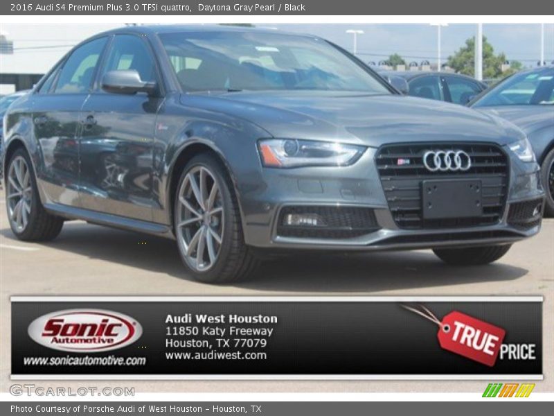 Daytona Gray Pearl / Black 2016 Audi S4 Premium Plus 3.0 TFSI quattro