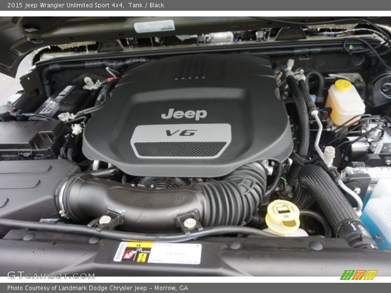 Tank / Black 2015 Jeep Wrangler Unlimited Sport 4x4