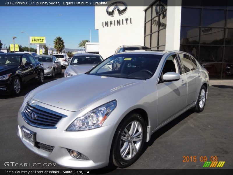 Liquid Platinum / Graphite 2013 Infiniti G 37 Journey Sedan