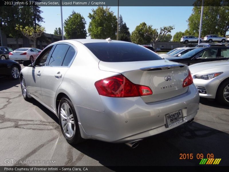 Liquid Platinum / Graphite 2013 Infiniti G 37 Journey Sedan