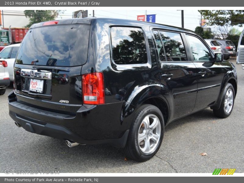 Crystal Black Pearl / Gray 2013 Honda Pilot EX 4WD