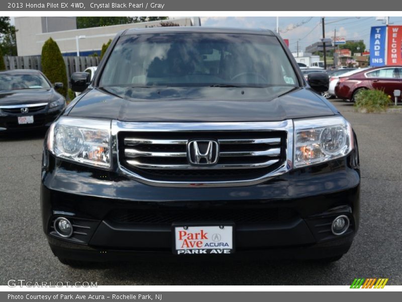 Crystal Black Pearl / Gray 2013 Honda Pilot EX 4WD