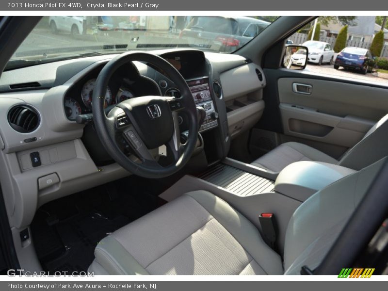 Crystal Black Pearl / Gray 2013 Honda Pilot EX 4WD