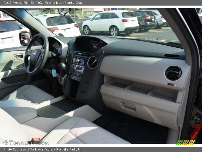 Crystal Black Pearl / Gray 2013 Honda Pilot EX 4WD