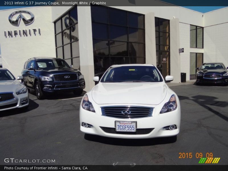 Moonlight White / Graphite 2013 Infiniti G 37 Journey Coupe