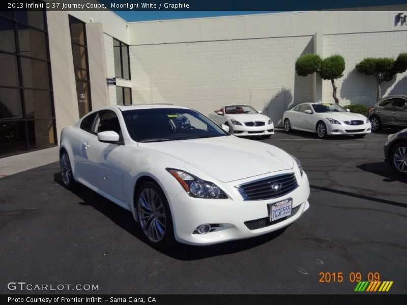 Moonlight White / Graphite 2013 Infiniti G 37 Journey Coupe