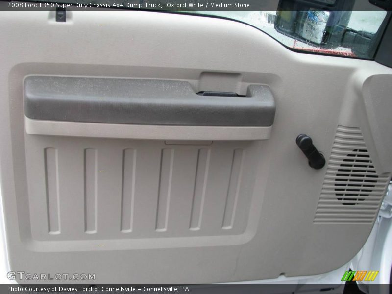 Oxford White / Medium Stone 2008 Ford F350 Super Duty Chassis 4x4 Dump Truck