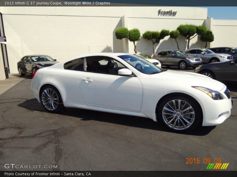 Moonlight White / Graphite 2013 Infiniti G 37 Journey Coupe