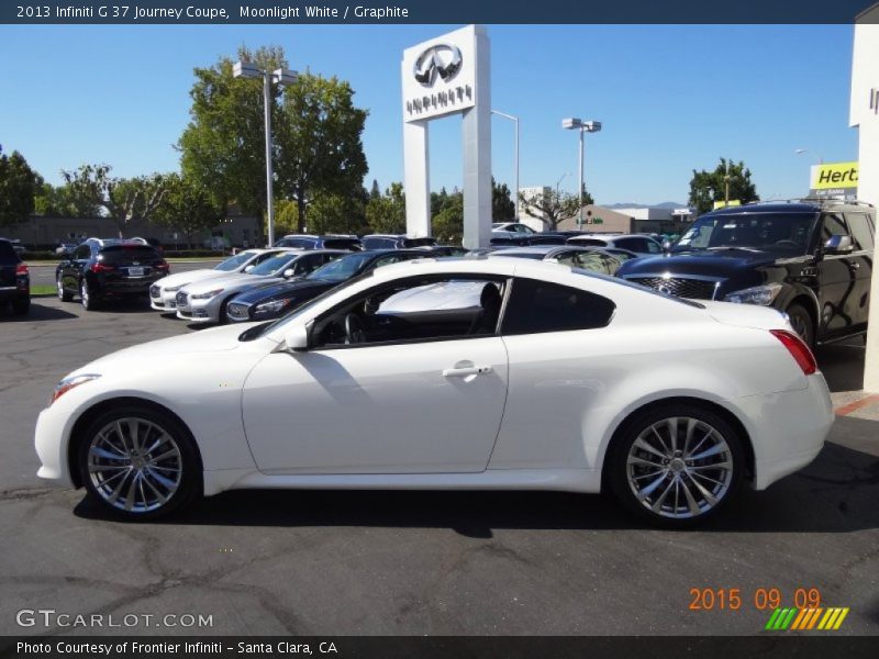 Moonlight White / Graphite 2013 Infiniti G 37 Journey Coupe