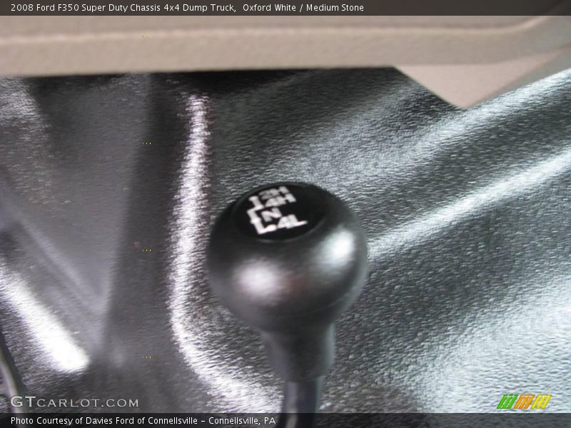 Oxford White / Medium Stone 2008 Ford F350 Super Duty Chassis 4x4 Dump Truck