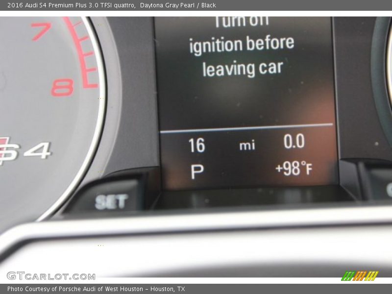 Daytona Gray Pearl / Black 2016 Audi S4 Premium Plus 3.0 TFSI quattro