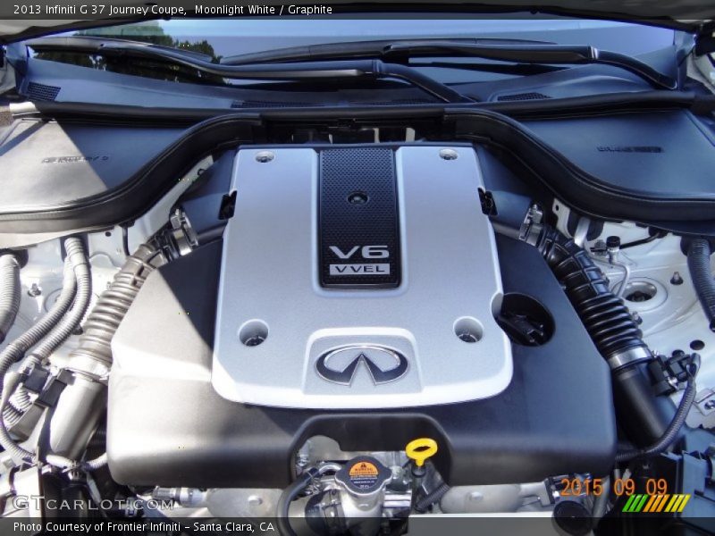 Moonlight White / Graphite 2013 Infiniti G 37 Journey Coupe