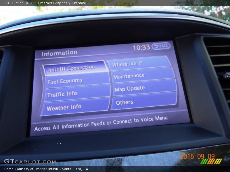 Emerald Graphite / Graphite 2013 Infiniti JX 35