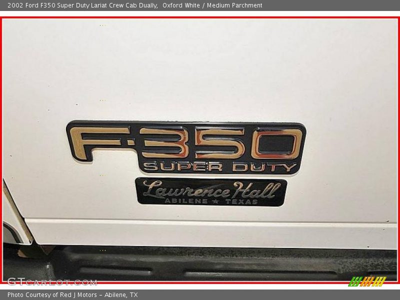 Oxford White / Medium Parchment 2002 Ford F350 Super Duty Lariat Crew Cab Dually