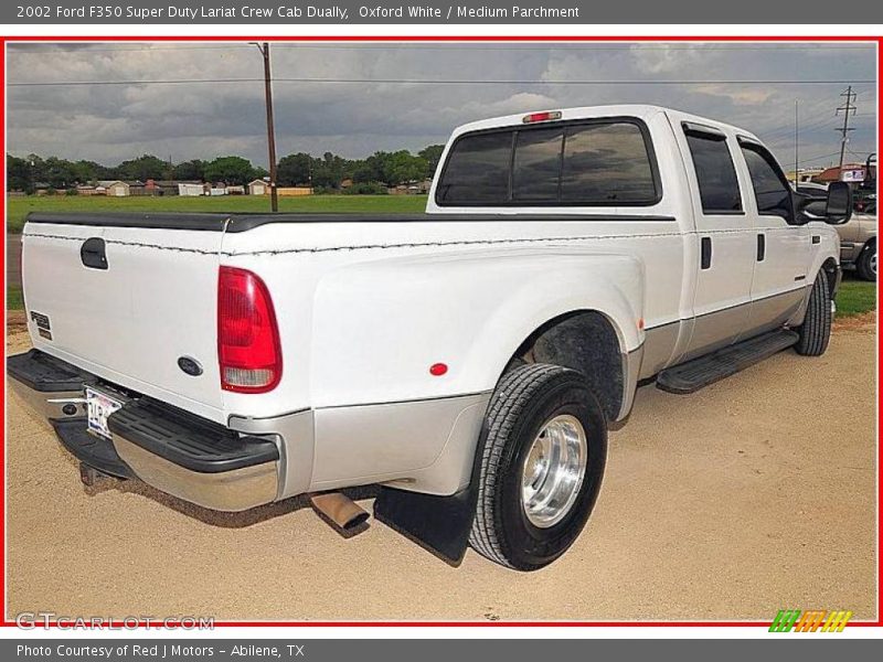 Oxford White / Medium Parchment 2002 Ford F350 Super Duty Lariat Crew Cab Dually