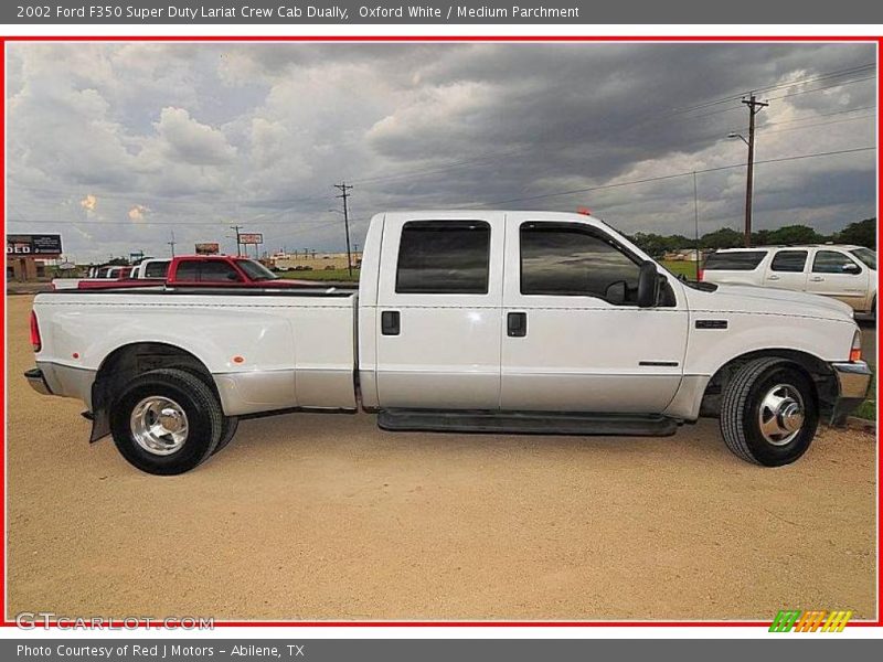 Oxford White / Medium Parchment 2002 Ford F350 Super Duty Lariat Crew Cab Dually