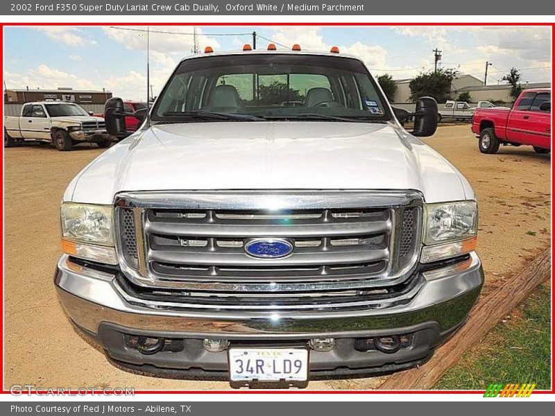 Oxford White / Medium Parchment 2002 Ford F350 Super Duty Lariat Crew Cab Dually