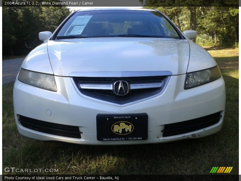White Diamond Pearl / Camel 2004 Acura TL 3.2