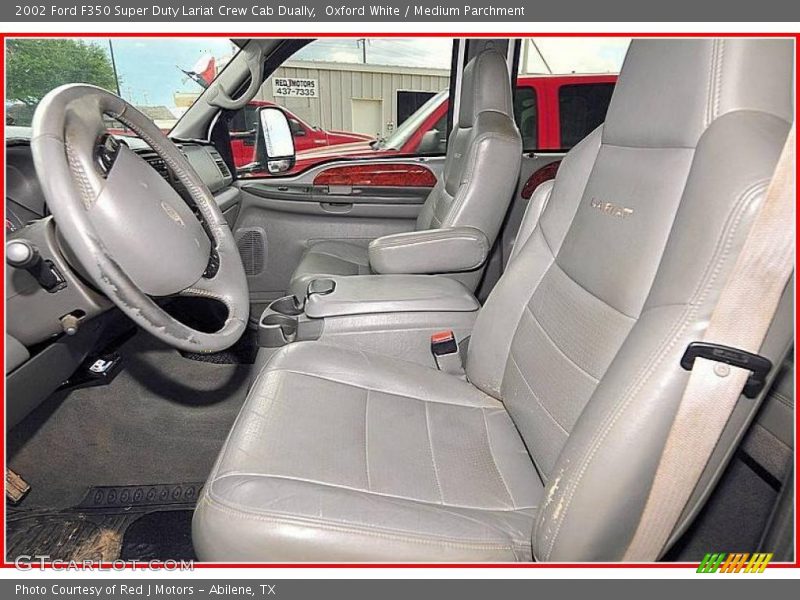 Oxford White / Medium Parchment 2002 Ford F350 Super Duty Lariat Crew Cab Dually