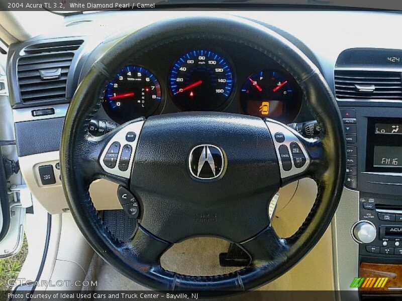 White Diamond Pearl / Camel 2004 Acura TL 3.2
