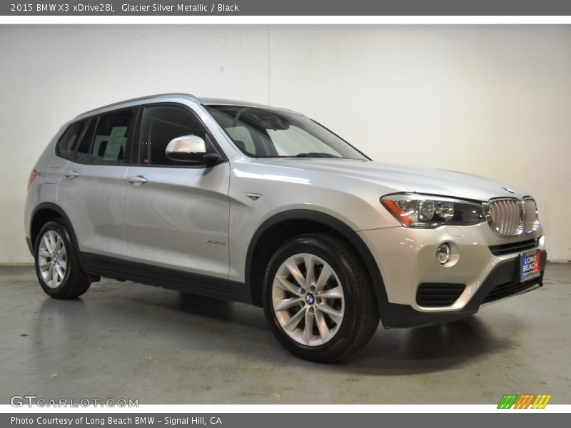 Glacier Silver Metallic / Black 2015 BMW X3 xDrive28i