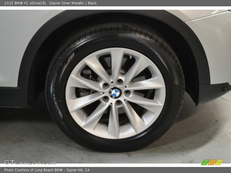 Glacier Silver Metallic / Black 2015 BMW X3 xDrive28i