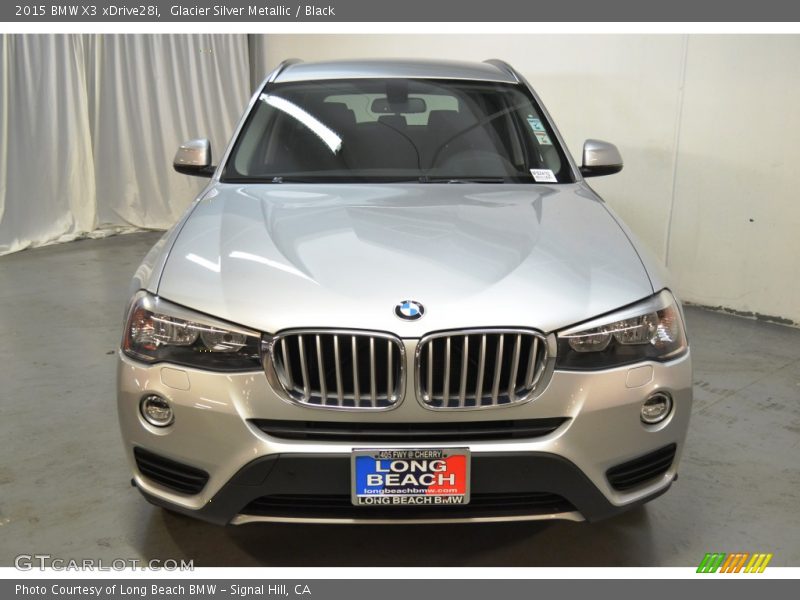 Glacier Silver Metallic / Black 2015 BMW X3 xDrive28i